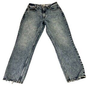 Abercrombie & Fitch Jeans Womens 28 6R Blue Curve Love The Mom High Rise Mottle